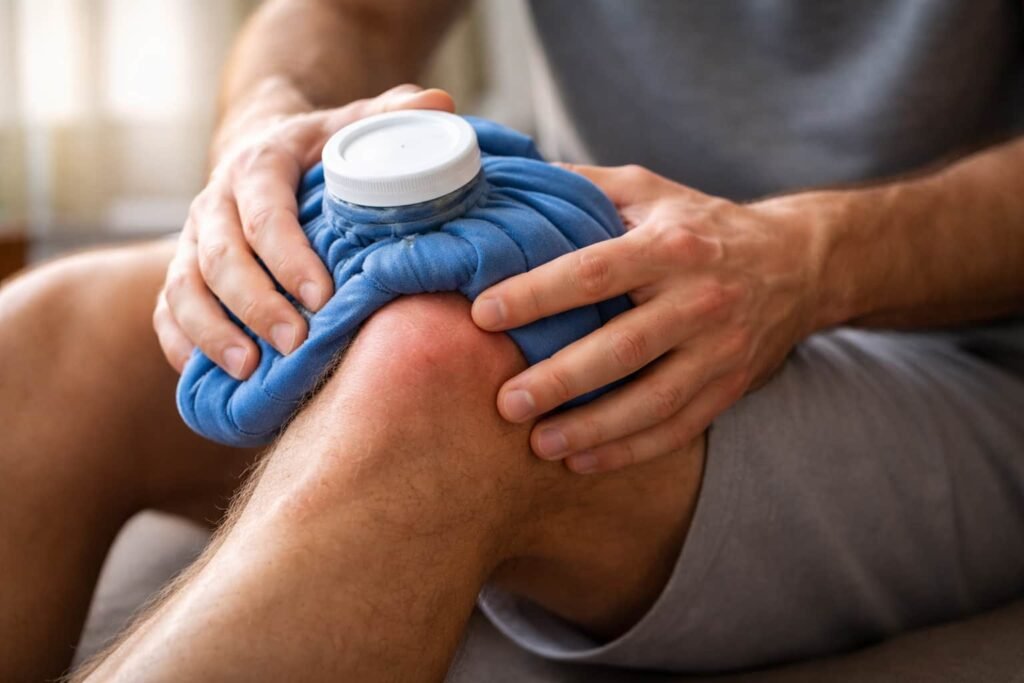 كمادة للركبة